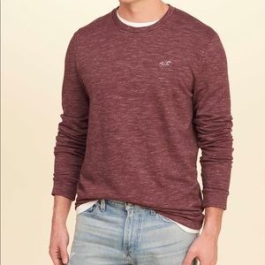 NWT Hollister red crew neck sweater size medium